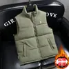 Moda Masculina Nueva de Invierno Simple Moderna Lujo Ligero Grueso Cálido Cuello Alto Chaleco de Algodón Cómodo Versátil de Negocios