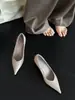Primer Encuentro Temporada Francesa Cuña Simple Punta Fina Corte Bajo Slip-on Planos Moda Femenina Temperamento Versátil Zapatos de Tacón Alto
