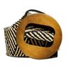 Versión coreana de cinturón elástico de lona para mujer Cinturón decorativo tejido de lona con hebilla redonda de madera simple para mujer al por mayor en stock