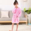 Ropa de Invierno para Niños y Niñas para Estar en Casa Ropa Infantil Bata de Baño Infantil Camisón Franela Gruesa Pijama Infantil de Forro Polar de Coral
