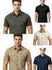 Comercio Exterior Transfronterizo 2026 Camisa de Manga Corta para Trabajo con Cuello de Solapa Verano Holgada de Gama Alta Ropa de Trabajo Europea y Americana Camisa Casual