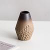 Shu men retro cerámica envejecida jarrón pequeño decoración flor seca sala de estar arreglo floral planta verde hidropónica escritorio Zen chino