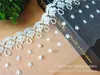 Venta al por mayor de fábrica encaje de punto barato malla bordado accesorios DIY hilo para la cabeza vestido textil para el hogar