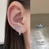 Colección de Brazaletes Azules Frescos de Verano: Cuffs para Orejas Lindos Serie Océano, Aretes de Acero de Titanio, Cuff para Orejas de Nicho