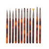 Bolígrafo para Uñas Set de 12 Piezas Nuevo Transfronterizo Pincel para Uñas Carving Pintado Bolígrafo para Dibujar Líneas Suministro Directo del Fabricante Bolígrafo para Uñas