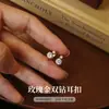 Pendientes de plata pura S999 con diseño de nudo, estilo nicho de lujo ligero vintage para mujer, pendientes de alta gama estilo francés, ear cuffs elegantes, accesorios para orejas