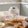 Aplastador de Ajo Manual para Uso Doméstico, Machacador de Ajo, Molinillo de Ajo, Picador de Ajo de Cocina, Fabricador de Pasta de Ajo, Triturador de Ajo