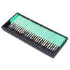 30 piezas/caja de 3 mm/2,35 mm de diámetro de vástago, aguja de esmeril para afilar, cabezal de esmerilado para perforación de metal