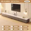 Móvel de TV para sala de estar, moderno e simples, adequado para apartamentos pequenos, modelo novo, de chão, com armazenamento integrado e mesa de centro