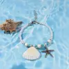 Pulseira de Contas Estilo Étnico Amazon Estrela do Mar Concha Estrela Braceletes Europeus e Americanos Joias de Praia Surfe Oceano