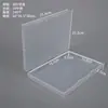 Caja de Plástico Transparente Rectangular de 1.7cm para Almacenamiento Empaque Transfronterizo Etiqueta de Tarjeta Accesorios Digitales Caja a Prueba de Polvo con Tapa