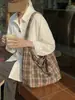 Bolsa Grande Casual para Mulheres Moda Nova Primavera Bolsa de Pano Bolsa de Ombro Bolsa Tote de Grande Capacidade para Aula e Deslocamento para o Trabalho