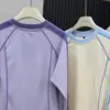 Ropa de punto de estilo de montaña para exteriores, bloques de color, costuras de contraste, nueva temporada Otoño/Invierno, unisex, con capucha, manga larga, forro polar de doble cara, prenda base