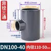 Tee reductor de grado químico UPVC para tubería de suministro de agua, tee plana reductora, resistente a ácidos y álcalis fuertes, accesorios de tubería química de grado industrial
