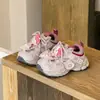 Zapatos infantiles 2026 otoño nuevos estilo coreano para niñas lindos dibujos animados lazo princesa papá zapatos zapatillas