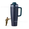 Owala Termo de Acero Inoxidable 304 de Doble Capa al Vacío Transfronterizo Taza Portátil para Exteriores con Asa para Coche Taza de Bebida Directa Venta al por Mayor