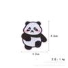 Etiqueta Bordada Original para Computadora Accesorios de Ropa Lindo Panda de Peluche Animal Bordado Calcomanía Parche Autoadhesivo Calcomanía de Tela