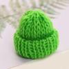 En stock color gorro de lana tejido bola de felpa joyería diy mini sombrero coreano juguetes navideños para niños
