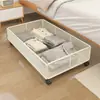 Caja de Almacenamiento con Ruedas para Debajo de la Cama Gabinete Extraíble Debajo de la Cama Bandeja Móvil para Ropa Plana Juguetes en Casa Estante de Almacenamiento Móvil