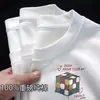 Camiseta Unisex de Algodón Puro Pesado Cuello Redondo Manga Corta Estilo Chino Verano Tendencia Capa Base Ins Camiseta Manga Corta