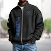 Sudadera Deportiva con Capucha y Cremallera de Talla Grande, Estilo Holgado, Estampado Digital 3D, Camisetas de Equipo de la NBA Transfronterizas Europeas y Americanas