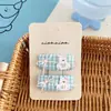 Pasador de Tela de Encaje Floral Estilo Coreano Niannian Dulce Cuadros Bordados Pinza para Flequillo Infantil