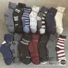 Meias de outono e inverno grossas de terry completo de cano médio para homens e mulheres, cintura média, meias casuais para meia-idade, estoque, cores mistas, meias de toalha