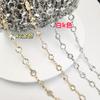 Cadena de cristal con borde de flor de ciruelo, hecha a mano, con circonitas, para collar y pulsera, accesorios para el cabello, cadena para gafas, material para accesorios.