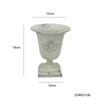Vaso de Flores Alto Estilo Pastoral Americano Pátio Exterior Vaso para Plantar Suculentas Nostálgico Retrô Vaso de Flores Branco Ornamentos Decorativos