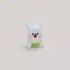 Piezas de Accesorios DIY de Color Sólido para Animales Pequeños, Colgante Hecho a Mano de Perro con Dibujo Lineal de Dibujos Animados, Adorno de Escritorio 3D