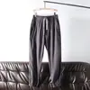 Pantalones Casuales de Lino Transpirable para Hombre con Cintura Elástica para Verano 3058