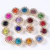 Vendas Diretas da Fábrica Recipiente Girassol Redondo Camada Dupla Flor Diamante DIY Laço Bolsa de Sapato Acessórios de Vestuário Acessórios Diamante Garra