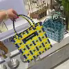 Bolsa de Celebridad de Internet Tailandesa de Verano Bolso Tejido a Mano Marca de Moda Canasta de Verduras Bolso de Mano para Mujer Bolso Tote Bolsa de Playa