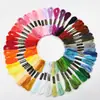 Hilo de bordar para punto de cruz de 100 colores, hilo de bordar de poliéster y algodón, hilo de bordar para punto de cruz de 50 colores, hilo de bordar de 100 colores