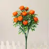 Atacado Flor de Plástico Simulação Fruta Auspiciosa Fruta da Fortuna Feijão Apaixonado Simulação Maçã Romã Laranja Limão Pêssego Morango