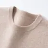 Suéter masculino de cashmere, gola redonda, quente, cor sólida, malha de manga comprida, estilo business, novo suéter básico casual outono e inverno 2026