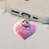 Gato de Amor Lindo 2D Popular Transfronterizo Acrílico Tapón de Polvo para Teléfono Móvil Tipo Colgante Tipo-C