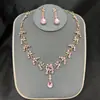 Joyas nupciales transfronterizas, joyas de boda, accesorios para vestido de novia de dos piezas, pendientes de perlas de diamantes de imitación, collar, traje para mujer