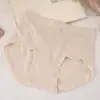 Ropa interior modal sin costuras de talle medio para mujer talla grande gorda mm de una pieza sin costuras que cubre la cadera holgada sencilla tipo bóxer