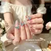 Nuevo producto terminado, decoraciones de arte de uñas de mariposa patchwork, lujo ligero, deslumbrante, purpurina tridimensional, accesorios de decoración de uñas DIY, al por mayor