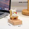 Gato de la Fortuna de Buena Suerte Soporte para Teléfono Móvil Estación de Trabajo Soporte para Tableta Souvenirs de Fiesta Anual Suministros Culturales para Oficina Adornos Culturales y Creativos