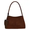 Bolso de Hombro Individual Esmerilado de Nicho Coreano de Segunda Mano para Mujer Otoño 2025 Nuevo Bolso de Mano Casual Retro para el Trabajo