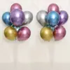 70cm de Altura Montado Coluna Flutuante de Mesa Marcador de Corredor de Festa Balões de Látex Suporte com Haste Flutuante no Chão Adereços para Fotos
