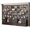 Gabinete multi-tesoro de madera maciza, partición de estilo chino, estante de exhibición de té antiguo de estilo chino nuevo, gabinete de entrada estilo Zen para sala de estar