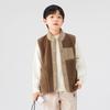 Ropa Infantil Zuoxi Chaleco para Niños Chaqueta de Lana de Cordero Infantil Modelo Nuevo 2025 Chaleco para Niños Esencial para Uniforme Escolar