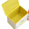Caja de almacenamiento de escritorio plegable linda japonesa caja de almacenamiento para estudiantes caja para artículos varios con tapa caja organizadora a prueba de polvo para cosméticos