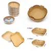 Quadrado Descartável Papel para Air Fryer Papel Manteiga Silicone Dupla Face Placa de Papel para Assar Churrasqueira Ninja Copo de Papel Papel Absorvente de Óleo Espesso