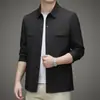 Chaqueta para Hombres Jóvenes y de Mediana Edad, Primavera y Otoño, Delgada, Estilo Casual de Negocios, Chaqueta para Hombres, Marca de Moda, Chaqueta para Hombres de Mediana Edad, Ropa de Abrigo para Hombres