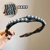 Faixa de Cabelo Dobrável Retrátil Simples Grampo de Cabeça com Temperamento Fofo Placa para Lavar o Rosto de Alta Qualidade Carimbo de Cabelo Outono e Verão