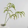 Decoração de Casamento Planta Verde Artificial Lagarta de Borracha Macia 80cm Pendurada Sálvia Verde Galhos Brancos